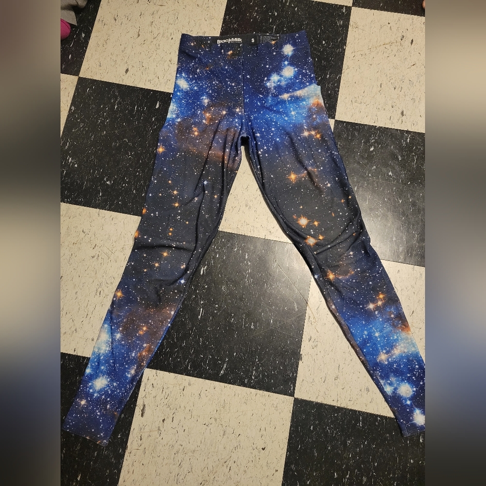 BlackMilk Blue Galaxy Toasties Leggings